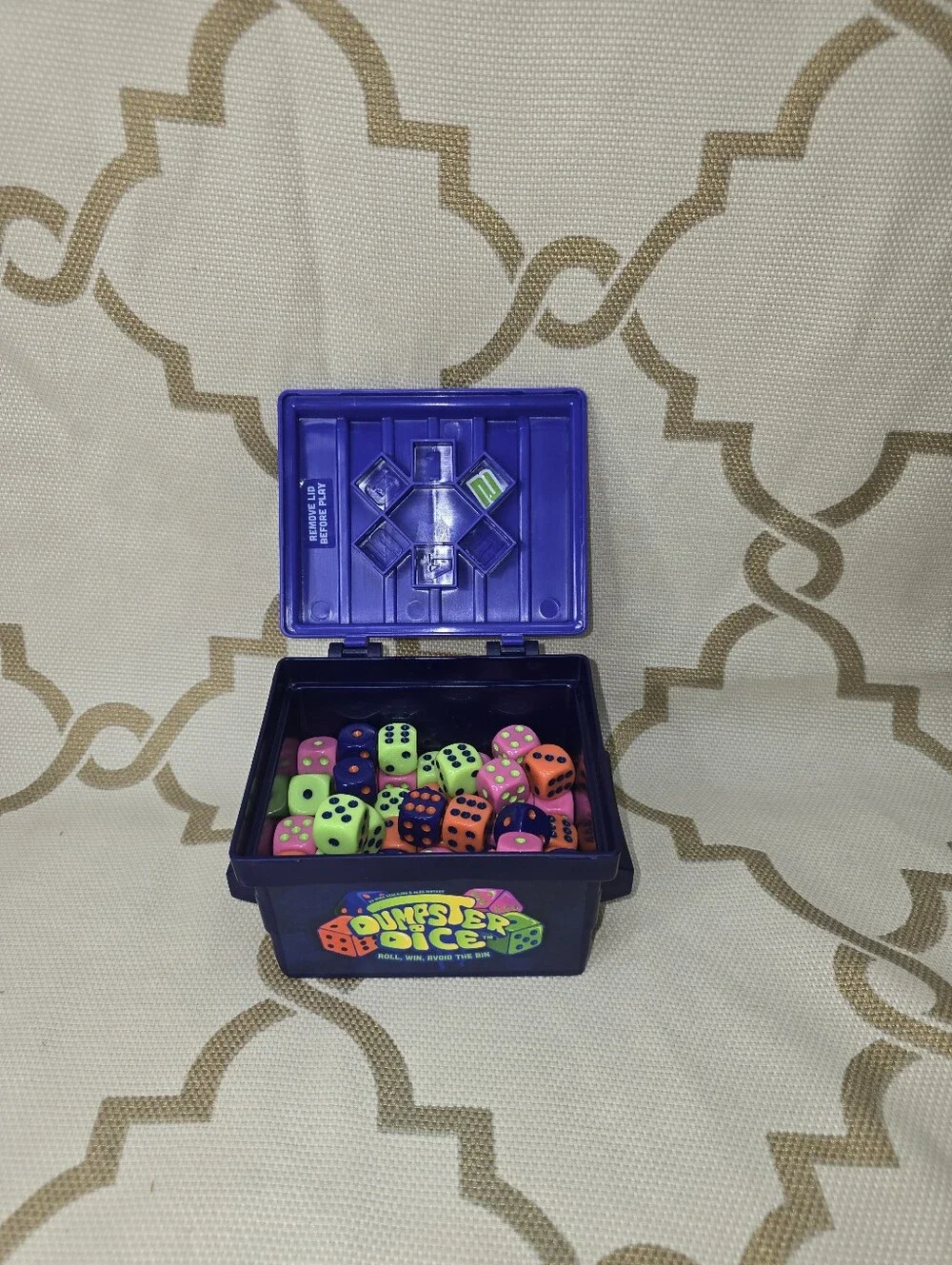Dumpster Dice Board Game by Big Discoveries 80 Dice Family Game